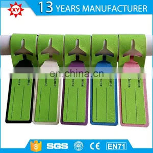 2-Pack Neon Leather Luggage Tag, Green, One Size,funny Luggage Tag thumbnail-4
