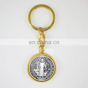 Gold and Silver Mmedalla De San Benito Saint Benedict Medal thumbnail-1