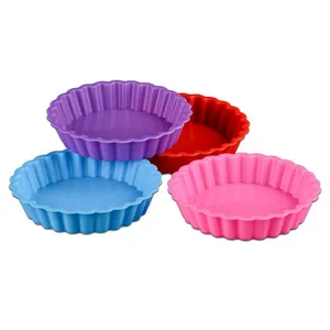 Free Sample Food Grade Heat Resistant Nontoxic Silicone Cake Mold Baking Mousse Pudding Chocolate Mold Tool Fruit Pie thumbnail-1