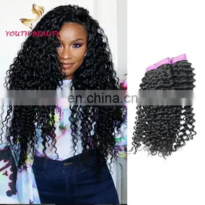 100% Brazilian Human Virgin Hair 9A Grade Hair Bundles in Deep Curly no Chemical Process Cuticle Aligned Hair thumbnail-1