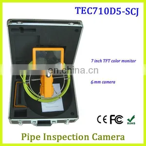 Waterproof Sewer Pipe Inspection Camera With 20m to 40m Fiber Glass Cable TEC710D5-SCJ thumbnail-1