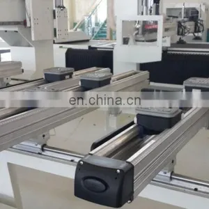 4*8 Italy HSD Boring Unit and Boring Head With Saw ATC Milling Woodworking Engraving Auto Tool Change Router thumbnail-4