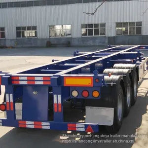 3 Axles 50 Tons 40FT Container Chassis Semi Trailer thumbnail-4