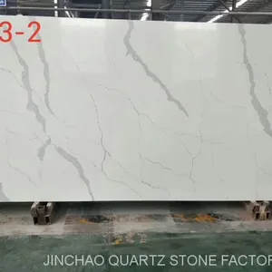 Artificial Calacatta Quartz Stone Slabs thumbnail-1