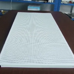Red Pattern Billboard Wave Type Aluminum Buckle Ceiling thumbnail-3