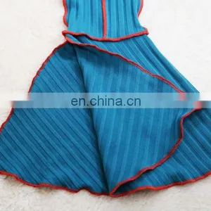Women Bodycon Dress Long Sleeve Autumn New Arrival Long Sleeve Pit Stripe Solid Color Lace Up Women Dress thumbnail-6