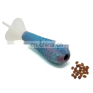 Customized Color Fetch Toss Toy Dart Shape Dog Chew Toy Interactive Treat Toy for Dogs thumbnail-2