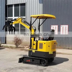 Walk Behind Mini Excavator 1.0 Ton Mini Excavator With Track Extension Chinese Mini Excavator for Sale thumbnail-6