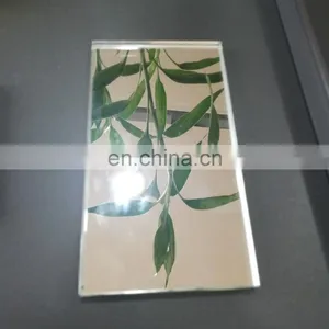 Deco Wall Small Semi Transparent Beveled Edge Mirror Glass thumbnail-1