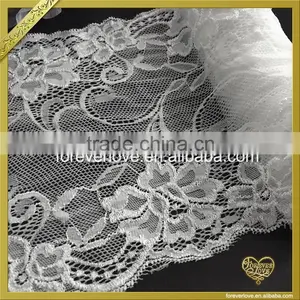 Hot Sell Soft Elastic Flower Lace for Lingerie, Stretch Nylon Spandex Lace Trim FLL-066 thumbnail-2