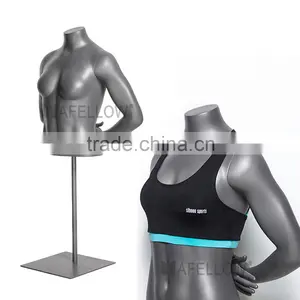 Adjustable Height Upper Body Mannequin Fiberglass Female Half Body Dummy HEF-12 thumbnail-3