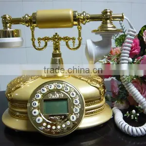 Caller id Phone Vintage Resin Jade Antique Telephone thumbnail-1