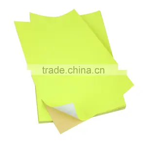 SINMARK Color Series Bright Yellow Label Sticker Paper a4 thumbnail-1