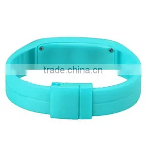 Womens Date Rubber LED Waterproof Bracelet Watch Digital Sport Wrist Watch thumbnail-4