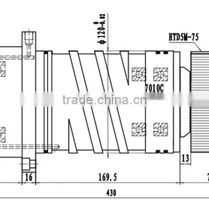 HN120BT40L Coolant Through Hole Cnc BT40 Spindle for Cnc Machine Center thumbnail-1