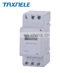 Electronic Weekly 7 Days Programmable Digital TIME SWITCH Relay Timer Control AC 220V 230V 12V 24V 48V 16A Din Rail Mount THC15A thumbnail-4