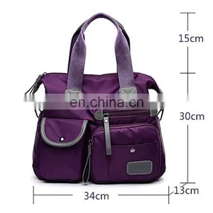 Nylon Handbags Messenger Ladies, Shoulder Leather Decorated Portable Travel Woman Bags Fashion Womens Bag/ thumbnail-5