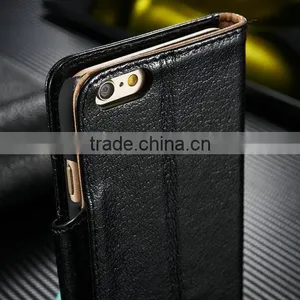 Lichee Pattern Leather Card Wallet for Iphone 6 Flip Leather Wallet Case, Leather Case for Iphone6 4.7" 5.5" thumbnail-3