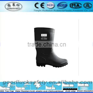 Wholesale Black Cheap Rain Boots for Men With Industry thumbnail-1