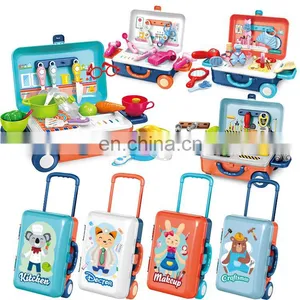 Educational Pretend Cooking Play Toy 23Pcs Plastic Kitchen Set Toy Kids Kitchen Toy Sets thumbnail-1