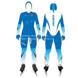Custom no MOQ Speed Skating Skin Suit Short Track Cut Proof Suit Comfortable Short Track Speed Racing Waterproof Skating Suit thumbnail-5