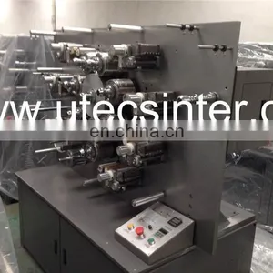 UGS1004 4 Color Automatic Rotary Fabric Trademark Ribbon Printing Machine, Textile Cotton Webbing Letter Press Offset Printer thumbnail-2