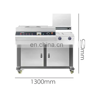 a3 Size Automatic Hot Melt Glue Binding Machine Heavy Duty Center Binding Stapler 5.5cm Thickness thumbnail-1