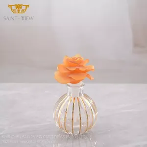 Gilding Evening Party Event Luxury Antique Refillable Cute Wholesale Empty Glass Round Square Perfume Bottle thumbnail-4