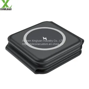 3in1 15W Foldable Fast Recharge Magnetic Wireless Duo Charger For IPhone & Smart Watch thumbnail-1