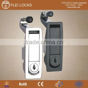 CE Rohs New Lever Latch Assembly With Flush Trigger Alloy Plane Lock for Electric Metal Box Door thumbnail-1