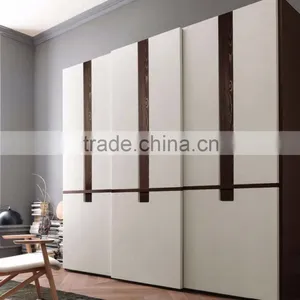 Customized Modern Wood Door Designs Bedroom Furniture Walk in Wardrobe thumbnail-1