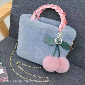 09Plush Bag Cherry Handbag Ladies Fashion Trend Crossbody Bag Shoulder Bag Cute Wholesale thumbnail-1