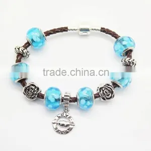 Handmade Color Leather Bracelets Wholesale With DIY Beads thumbnail-5