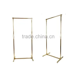 Fashional Metal Titanium Gold Clothes Display Stand Clothes Display Holder thumbnail-2