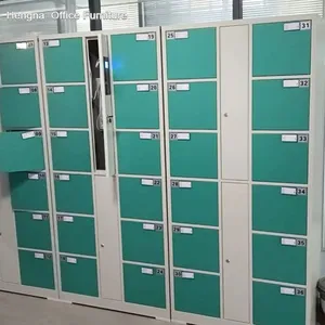Custom Electronic Parcel Locker Hengna Brand Blue/Green/Red Color Options School University Campus Student Storage Solution thumbnail-4