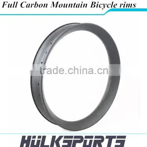Full Carbon Hookless 26er Width 100mm Tubuless Bike Rim Fiber Mountain Bicycle Rims Bicicleta Carbon Rims thumbnail-2