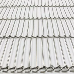 Stainless Steel Ladder Conveyor Belt Chain Link Edge/S Edge Heat Resistant Woven Mesh for Bending/Welding/Cutting thumbnail-6