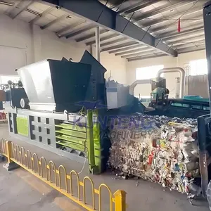 Industrial Hydraulic Horizontal Straw Agricultural Waste Metal Baler Municipal Solid Waste Baler EPC thumbnail-4