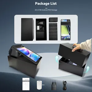 Z108P New Dual Screen Palm Vein Desktop POS,Android14 8 Inch Cash Register With Optional 80mm Auto-Cutter Thermal Printer NFC for Chain Restaurant thumbnail-4