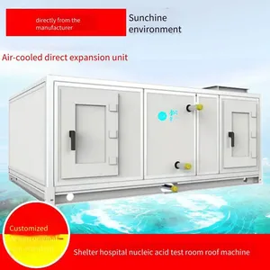 Roof Direct Expansion Heat Pump Air Conditioner Unit for Nucleic Acid Testing Rooms in Rooftop Shelter Hospitals, Air-cooled and Water-cooled Equipment thumbnail-1