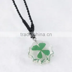Wholesale Lucky Clover Necklace Pendant thumbnail-2