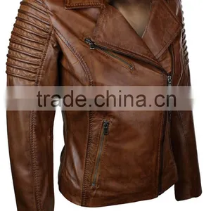 Women 100% Natural Leather Jacket Wholesale thumbnail-2