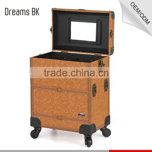 Professional Small Size Rolling Cosmetic Train Wholesale Makeup Case thumbnail-3