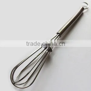 New 2015 Creative Stainless Steel Spring Whisk Mini Egg Whisk for Mixing, Blending and Beating thumbnail-2