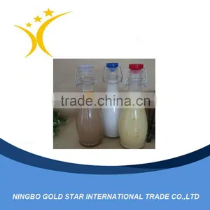 Good Quality Glass Water Bottle With Bail Lid 350ml thumbnail-1