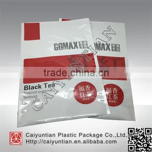 Three Side Seal Black Tea Plastic Bag With Customized Printing thumbnail-2