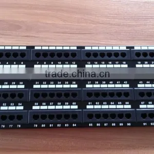 Wholesales UTP 19 Inch 4U Network Category 6 Modular Patch Panel 96 Port thumbnail-1