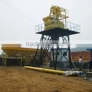 HZS50 High Efficient Soil Cement Mixing Machine Concrete Batching thumbnail-3