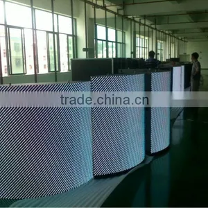 P12mm Outdoor Arc Curve Round Odd Video Led Screen thumbnail-1