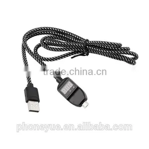 2016 Multi-function 20awg Current Showing Usb Charger Cable thumbnail-1